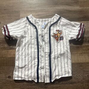 Y2K Disney Baby Kids Tigger Striped Baseball Shirt- 48 months